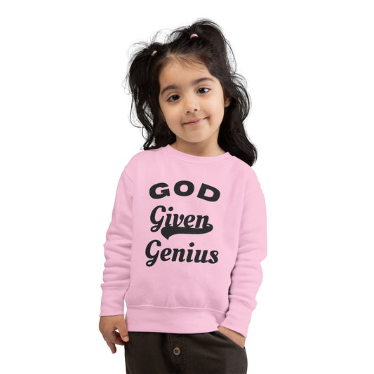 Toddler Sweatshirt, God Given Genius, Cute Kids Apparel, Baby Gift, Motivational Clothing, Fun Toddler Outfit, Inspirational Toddler [...]