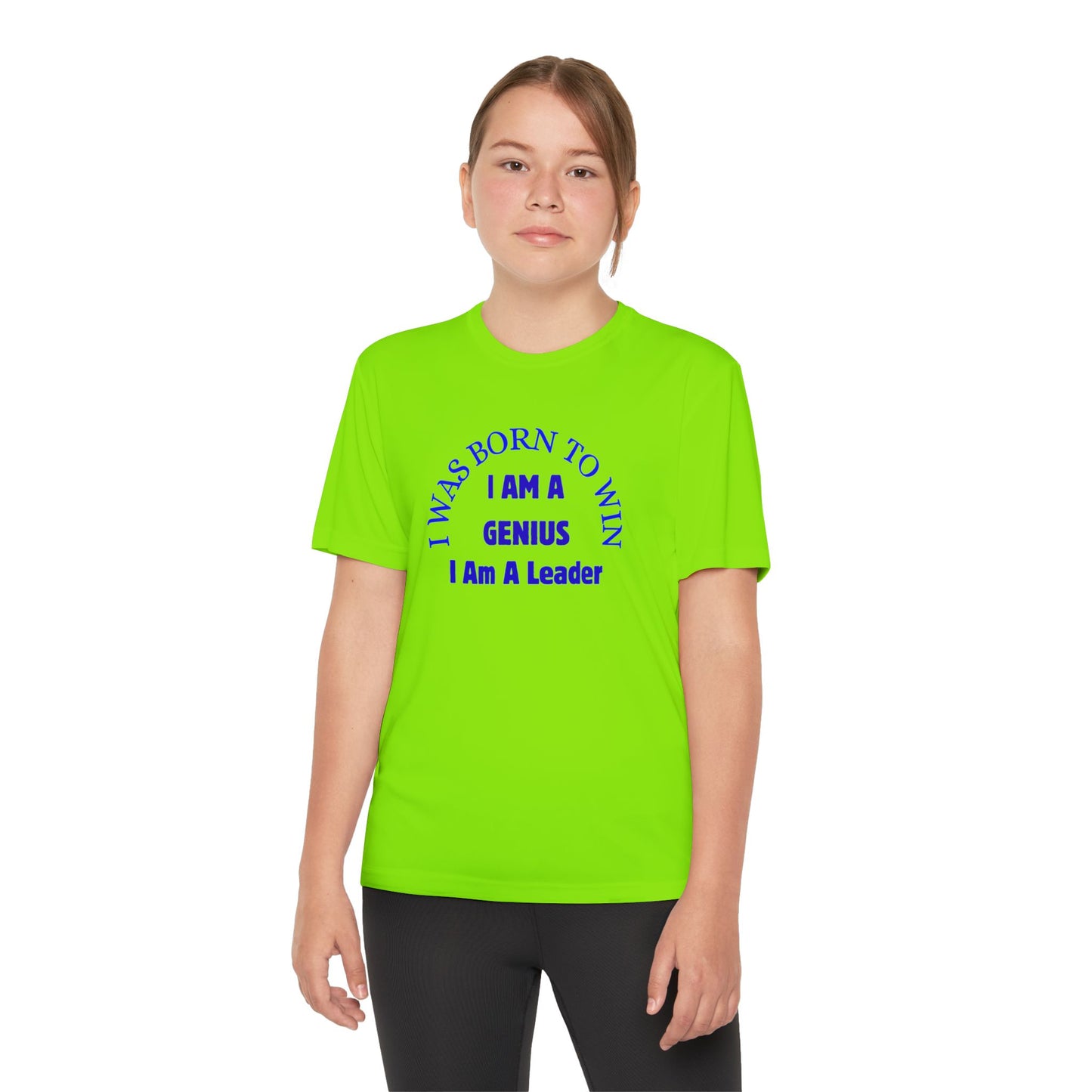 Youth Inspirational Tee - I Was Born to Win | Gift for Kids, Motivational Shirt, Children's Sportswear, Confidence Booster, Birthday Present