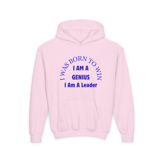 Inspirational Youth Sweatshirt - 'I Was Born to Win, I Am a Genius, I Am a Leader' - Motivational Gift, Teen Apparel, Back to School, [...]