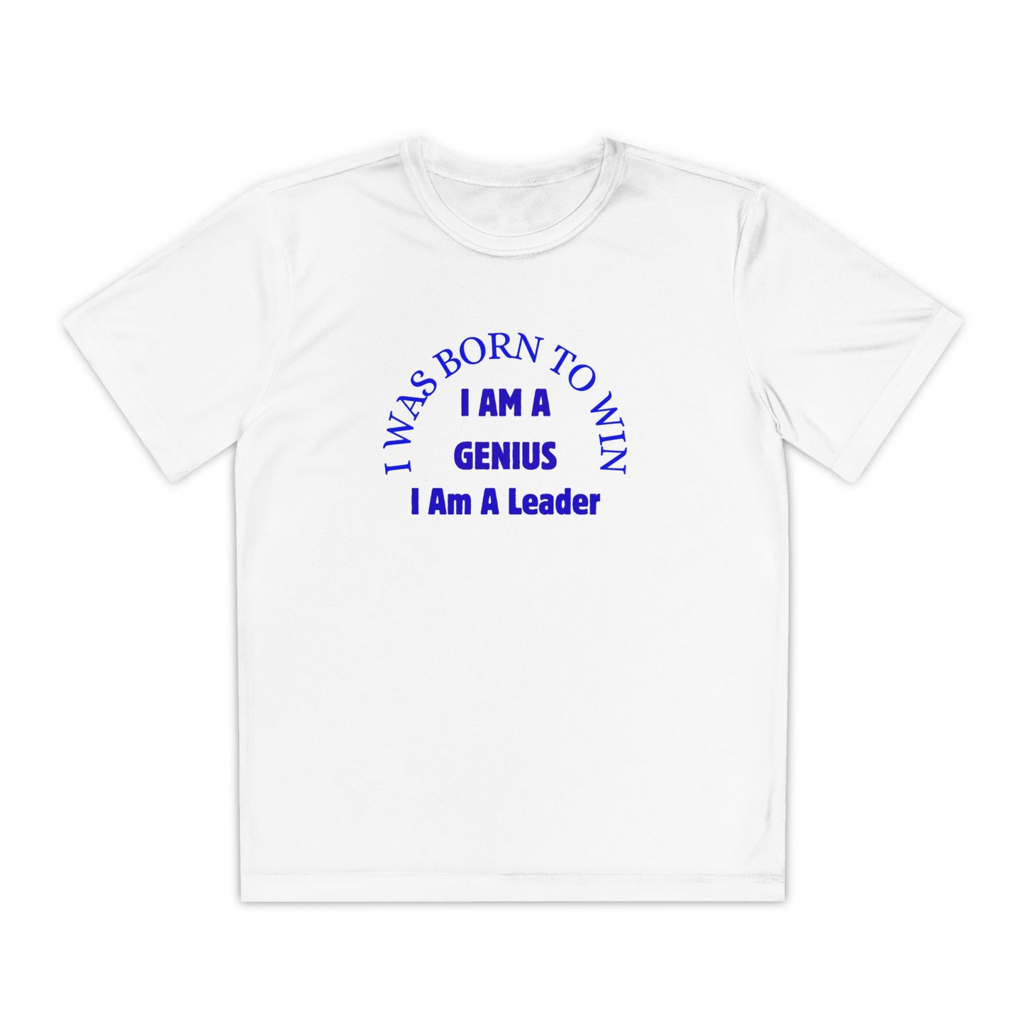 Youth Inspirational Tee - I Was Born to Win | Gift for Kids, Motivational Shirt, Children's Sportswear, Confidence Booster, Birthday Present