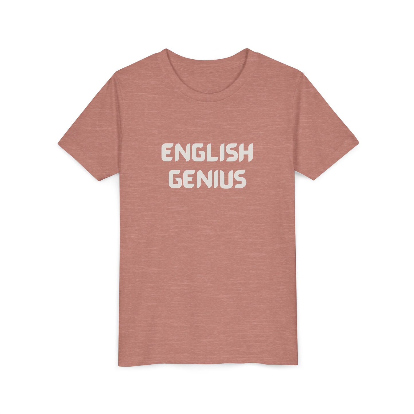 English Genius Youth Tee - Fun Educational T-Shirt, Gift for Kids, Back to School, Class Gift, Learning Merchandise