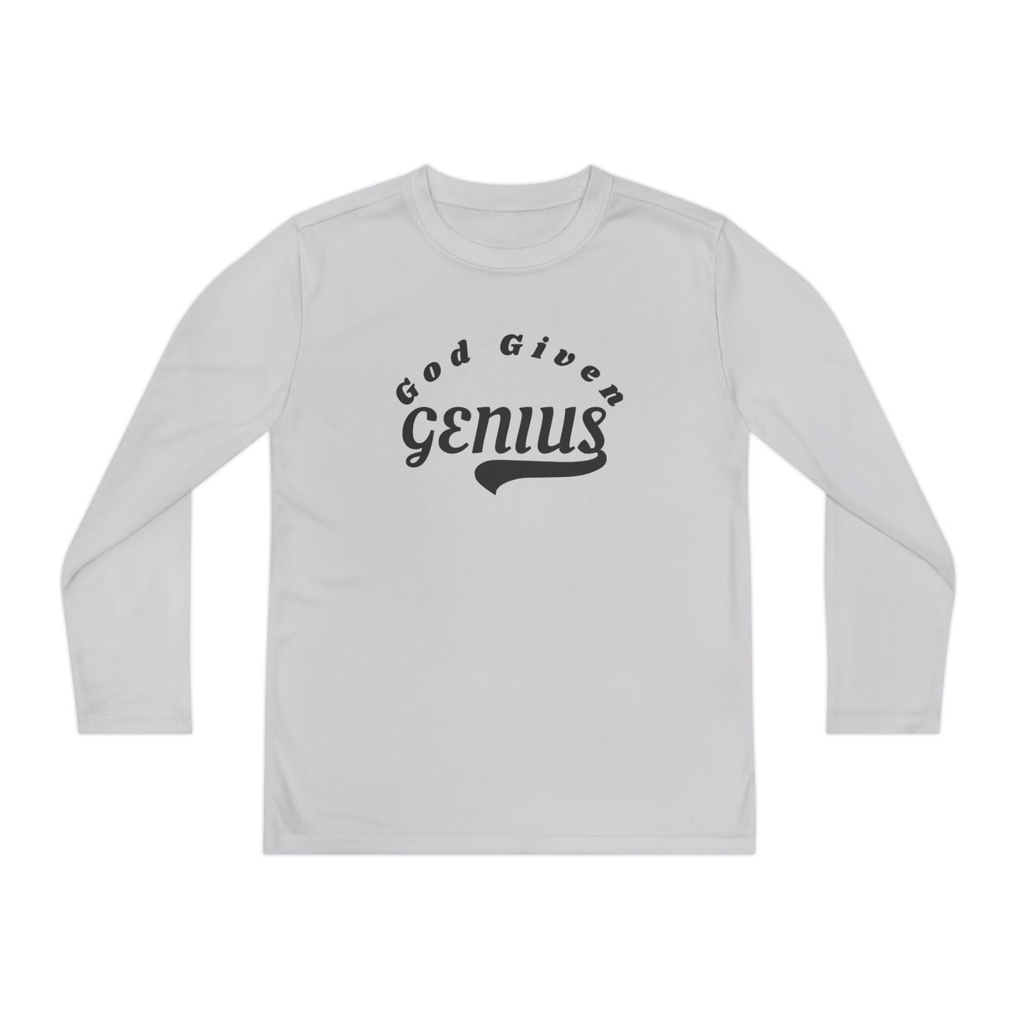 God Given Genius Youth Long Sleeve Tee - Stylish & Comfortable | Perfect for School & Play