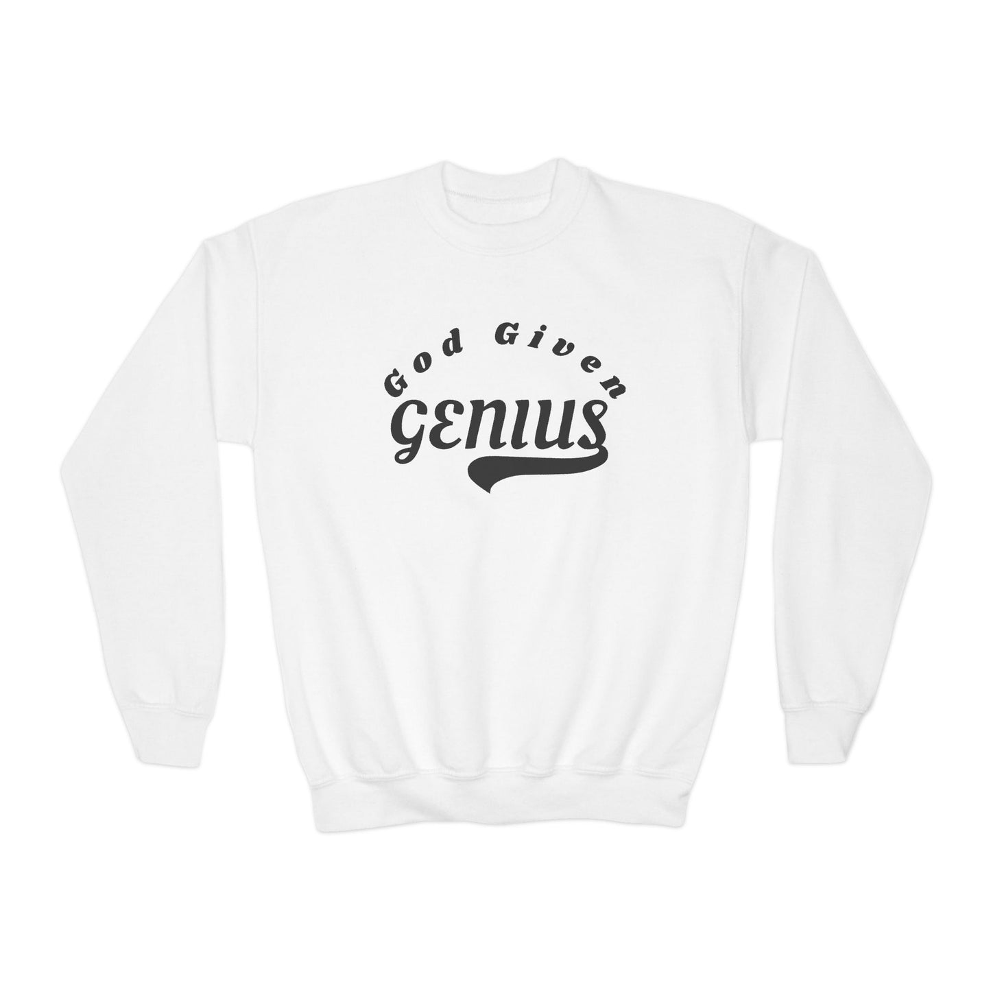 God Given Genius Youth Crewneck Sweatshirt