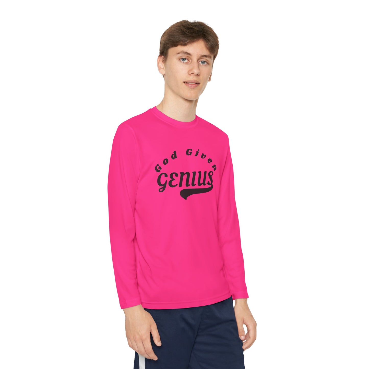 God Given Genius Youth Long Sleeve Tee - Stylish & Comfortable | Perfect for School & Play