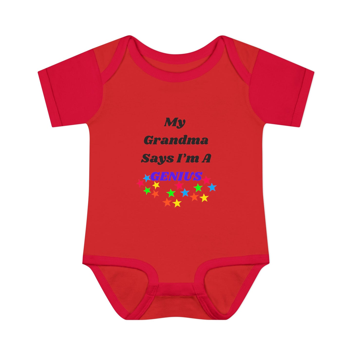 Infant Bodysuit - My Grandma Says I’m A Genius, Cute Baby Clothes, Newborn Gift, Baby Shower Present, Funny Baby Outfit, Infant Wear