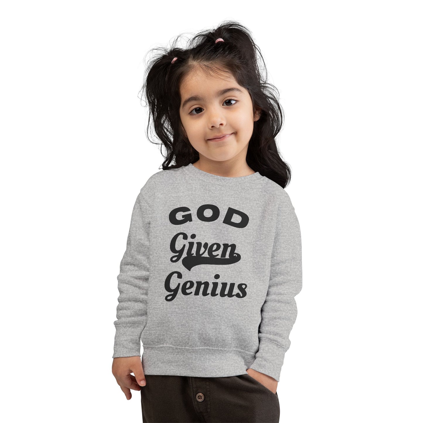Toddler Sweatshirt, God Given Genius, Cute Kids Apparel, Baby Gift, Motivational Clothing, Fun Toddler Outfit, Inspirational Toddler [...]